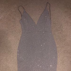 Sparkle Strappy Backless Cocktail Dress